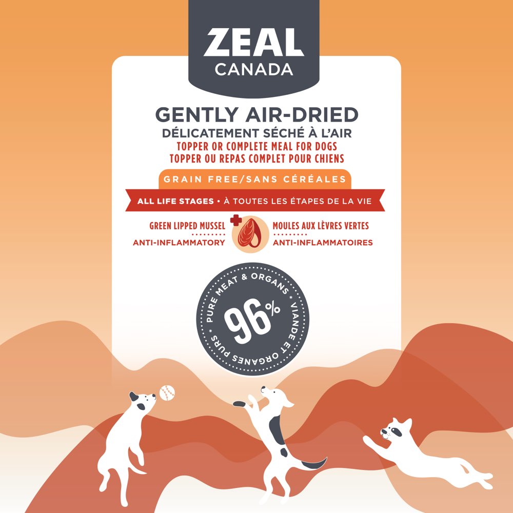 Zeal Canada Gently Air-Dried Pork Recipe Dry Dog Food 1lb