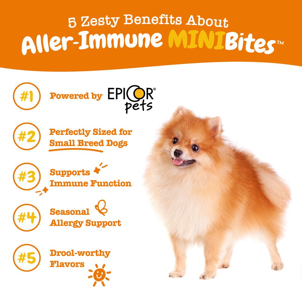 10% OFF: Zesty Paws Aller-Immune Mini Bites Lamb Flavor Dog Supplement Chews 90ct