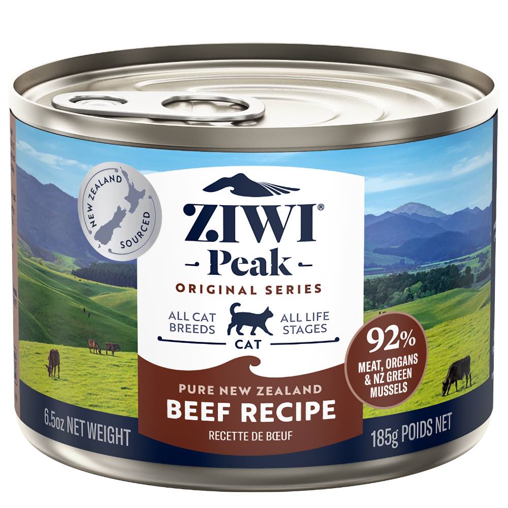 20% OFF: ZiwiPeak Beef Grain-Free Canned Cat Food 185g