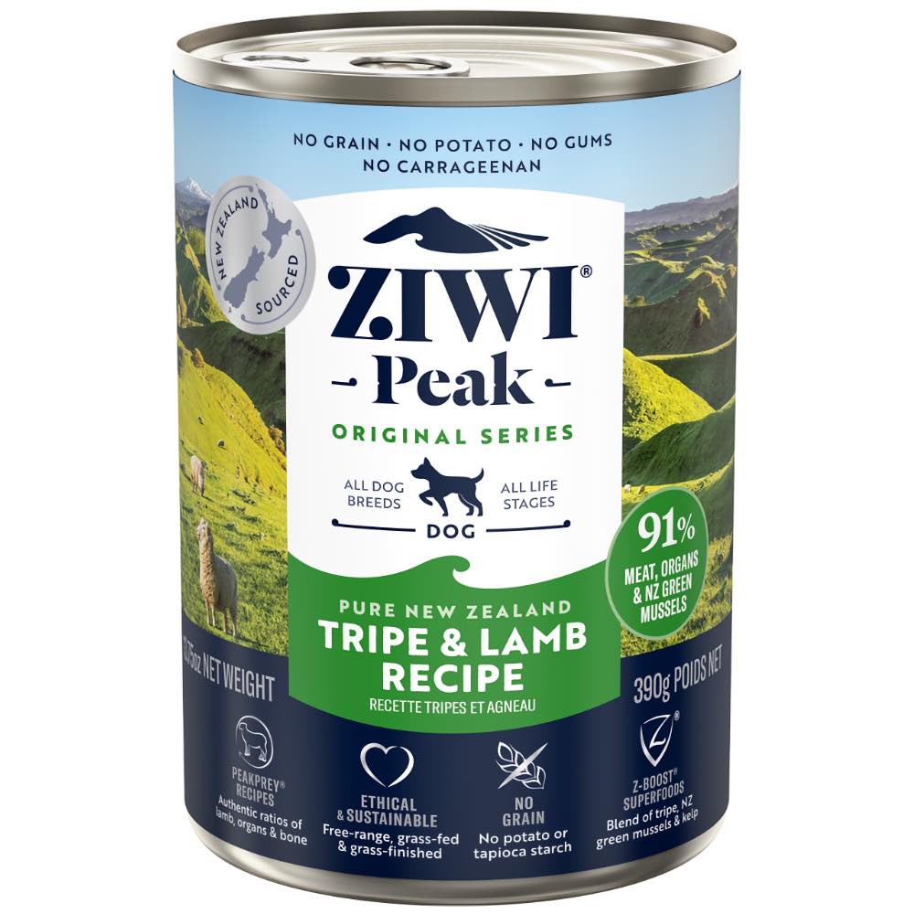 20% OFF: ZiwiPeak New Zealand Tripe & Lamb Grain-Free Canned Dog Food 390g