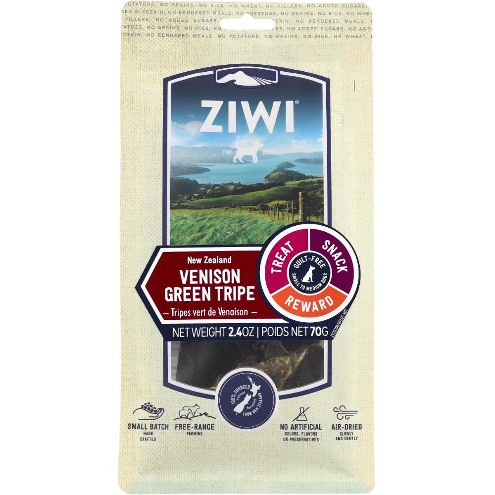 20% OFF: ZiwiPeak Venison Green Tripe Air-Dried Dog Treats 70g