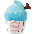 FuzzYard Cupcake Plush Dog Toy - Blue