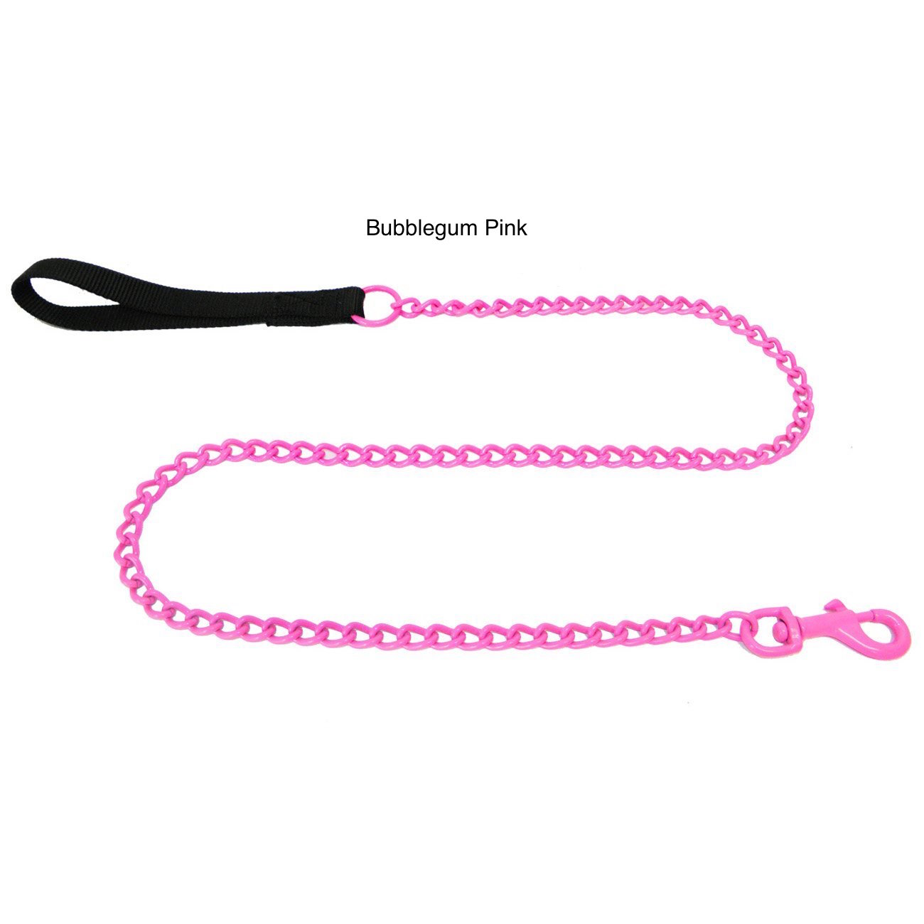 Pink chain leash best sale