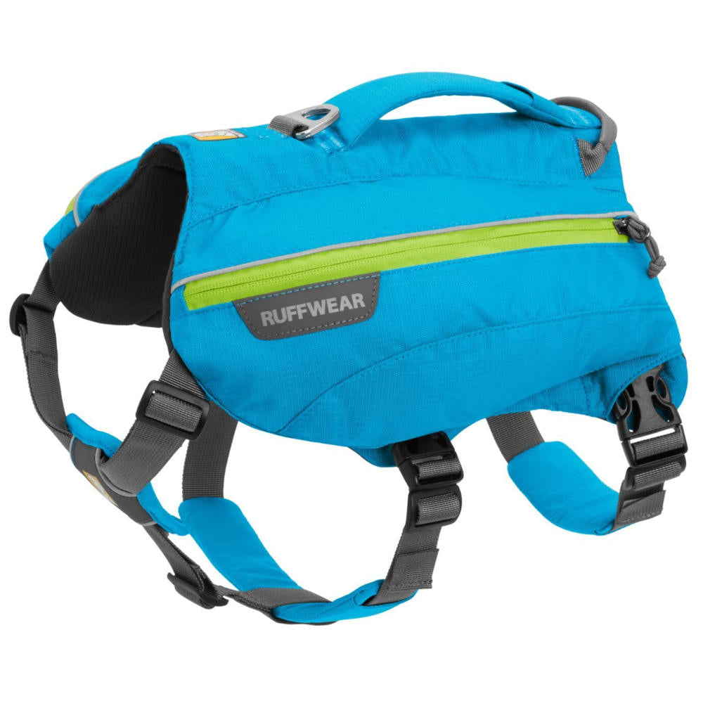 Ruffwear Singletrak Hydration Day Pack Handled Dog Harness Blue