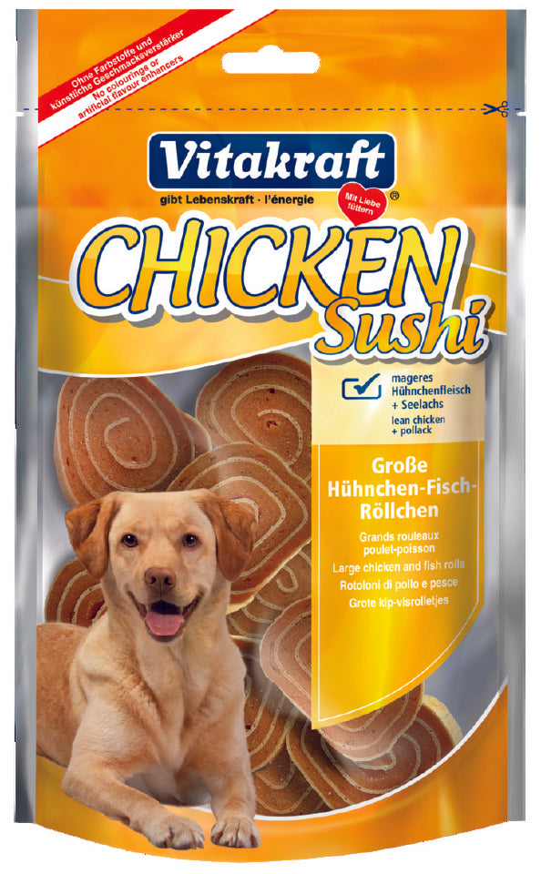 Vitakraft Chicken Sushi Dog Treat 80g | Kohepets